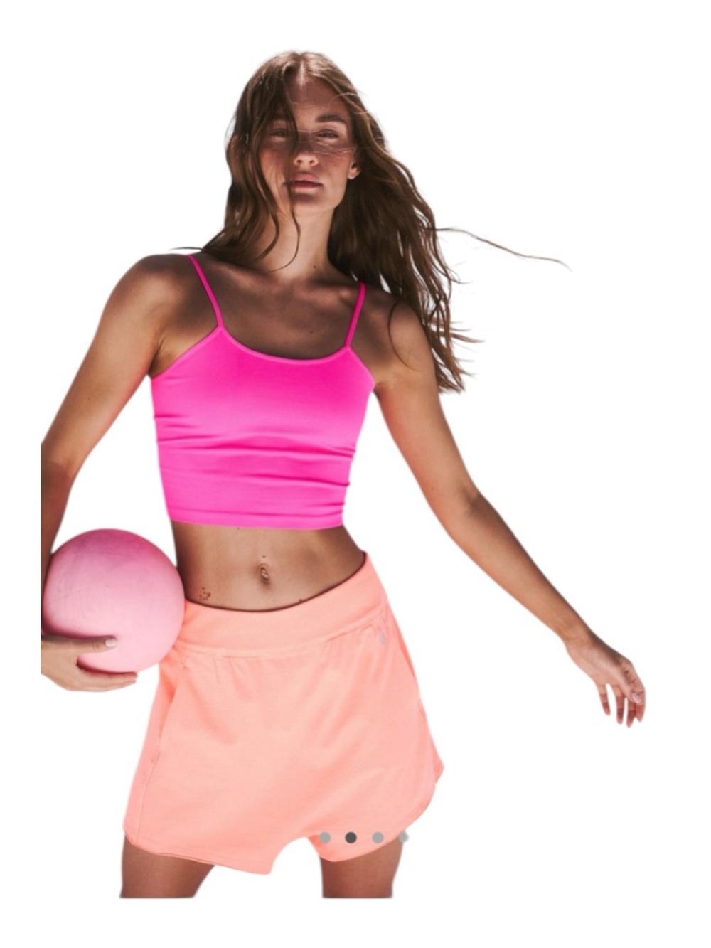 Free People Movement Tighten Up Strappy Back Tank Hot Pink XS/S